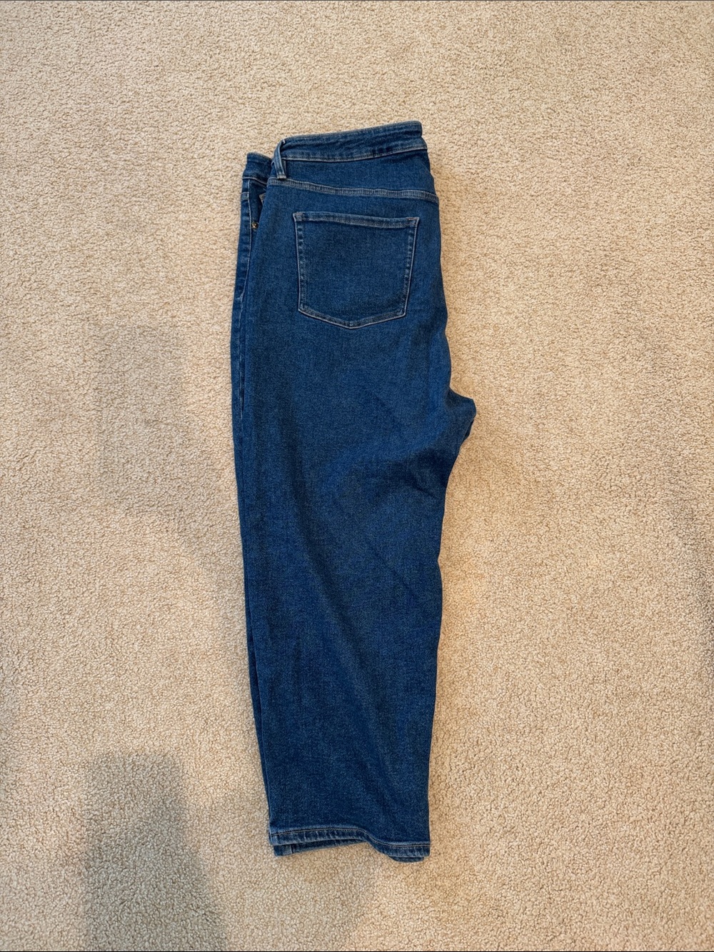 Ava & Viv Dark Blue High-Rise Straight Jeans - Picture 2 of 5